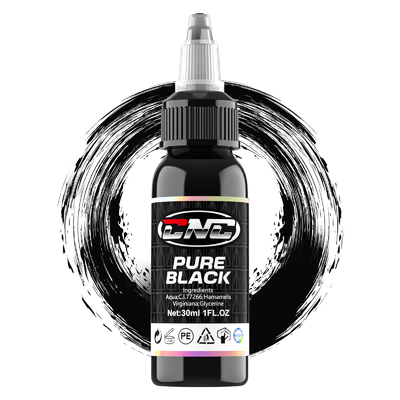 Mực hình xăm màu đen chống nước, trang điểm vĩnh viễn cho da 30ML