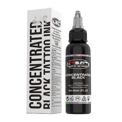 60ML Tattoo Pigment tập trung chuyên nghiệp màu đen mực xăm