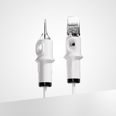 QUELLE EN05S Một lần sử dụng hộp xăm kim Thép không gỉ kích thước phẳng 1RL Hệ thống màng nghệ thuật cơ thể bán buôn